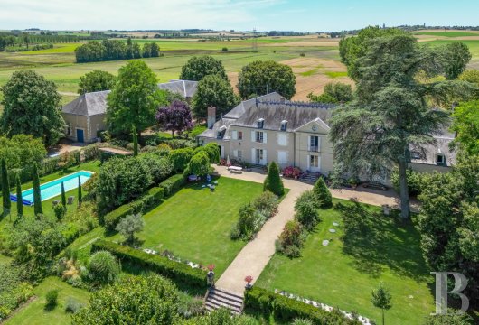 center-val-de-loire - An18th-century manor house, on a former wine-growing estate of 12 hectares, with wine warehouses, outbuildings, grounds, a pond and woods, 60 kilometres from Tours