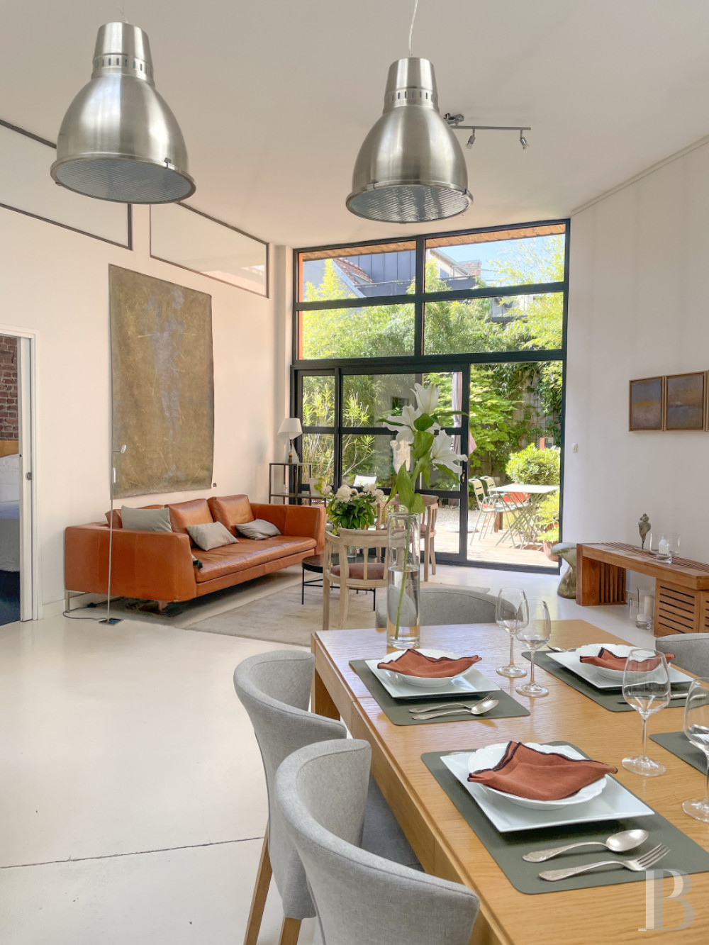 A former dye works transformed into a loft-style house with a garden in the heart of an industrial site in Roubaix - photo  n°6