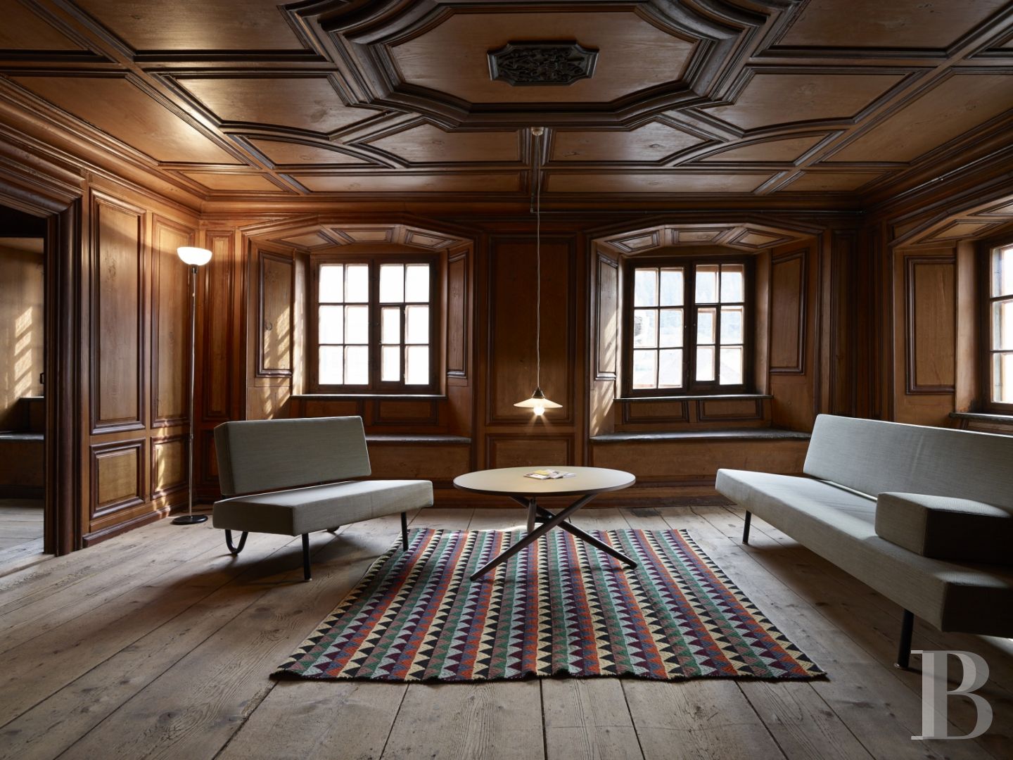 In Switzerland, in the canton of Graubünden, a baroque house and its tower in the heart of a mountain village - photo  n°7