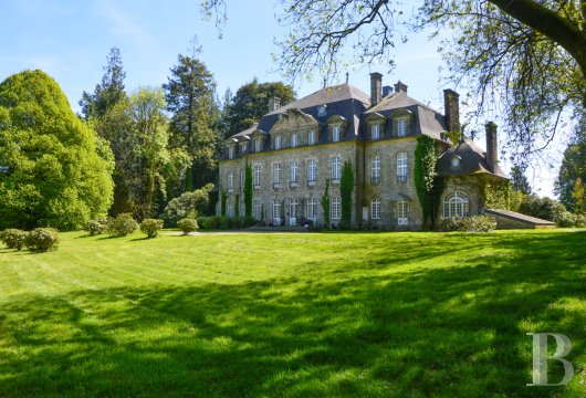brittany - In the Morbihan, a chateau and its many outbuildings on a 20 ha estate