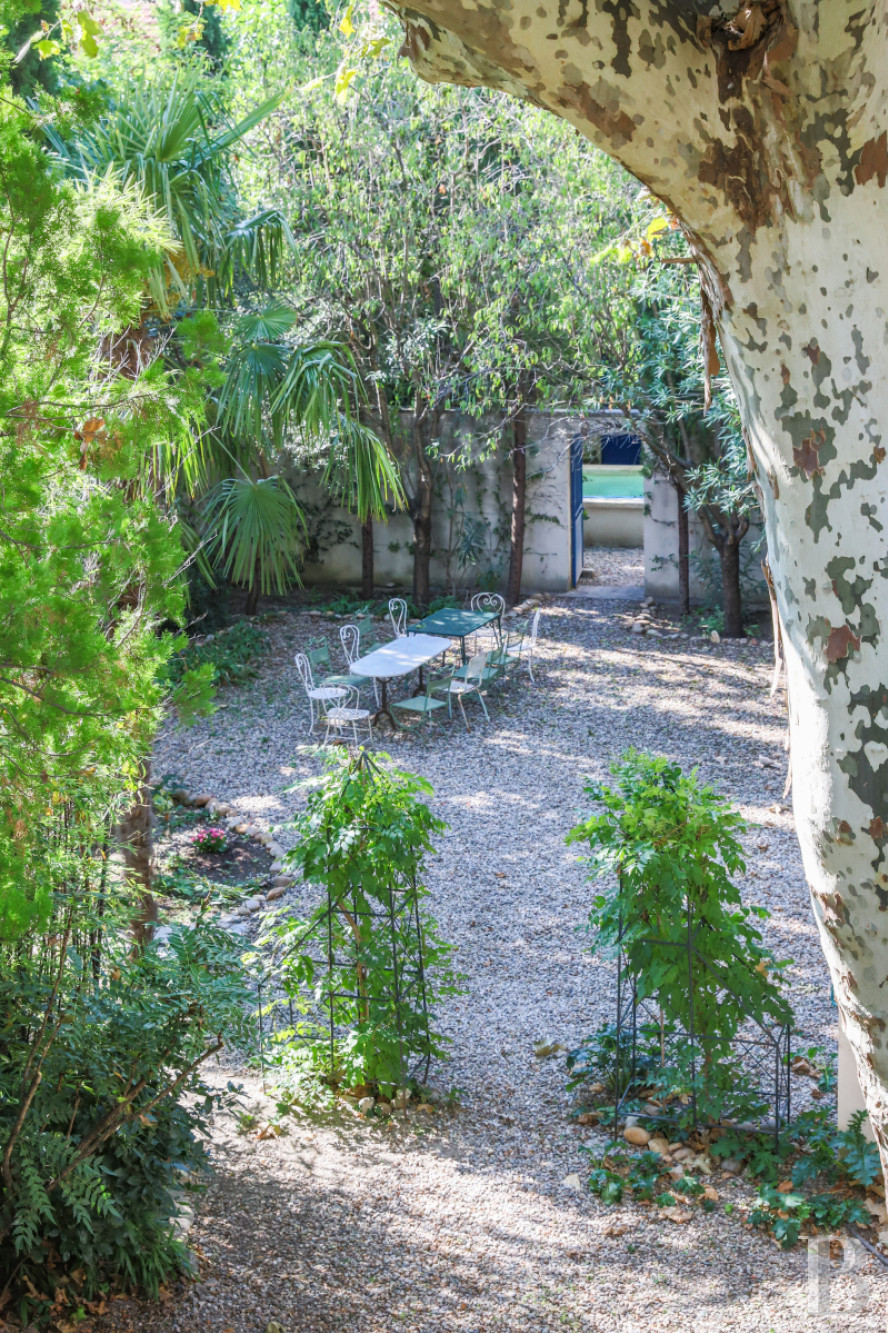 Dans le centre d’Avignon, deux maisons de ville et leurs trois jardins - photo  n°2
