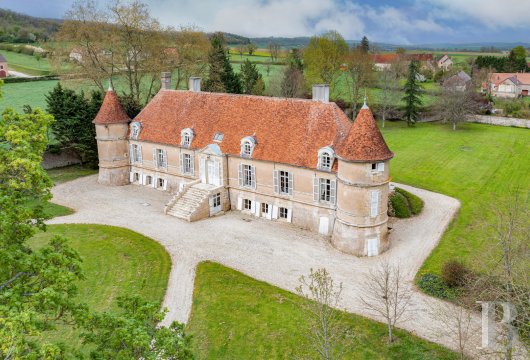 bourgogne - Dans la Nièvre, entre Puisaye et Morvan, un imposant château du 18e s.,  son jardin, sa dépendance et ses 5 ha de terres, à faire revivre
