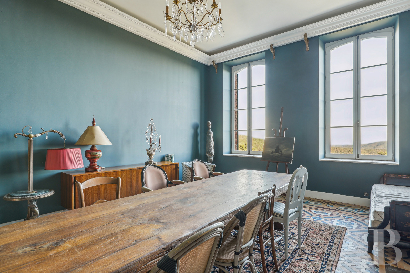 Dans le Var, sur la commune de Sainte-Maxime, une villa d’inspiration italienne dominant l’horizon jusqu’à la mer - photo  n°15