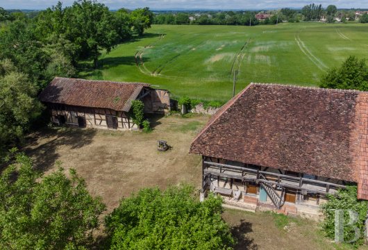 bourgogne - Entre Lyon, Dijon et Genève, dans un environnement rural et paisible, deux logements bressans et dépendances sur 3400m².