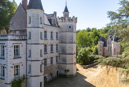 centre-val-de-loire - Proche des châteaux de Loire, au sein d'un parc de plus de 2 ha, un château du 19e s. à rénover pour un projet touristique