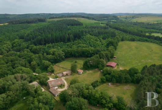 languedoc-roussillon - Entre Carcassonne et Toulouse, dans un village de la montagne Noire, un ancien corps de ferme du 18e s. et ses 9 ha de terre dédiés aux chevaux