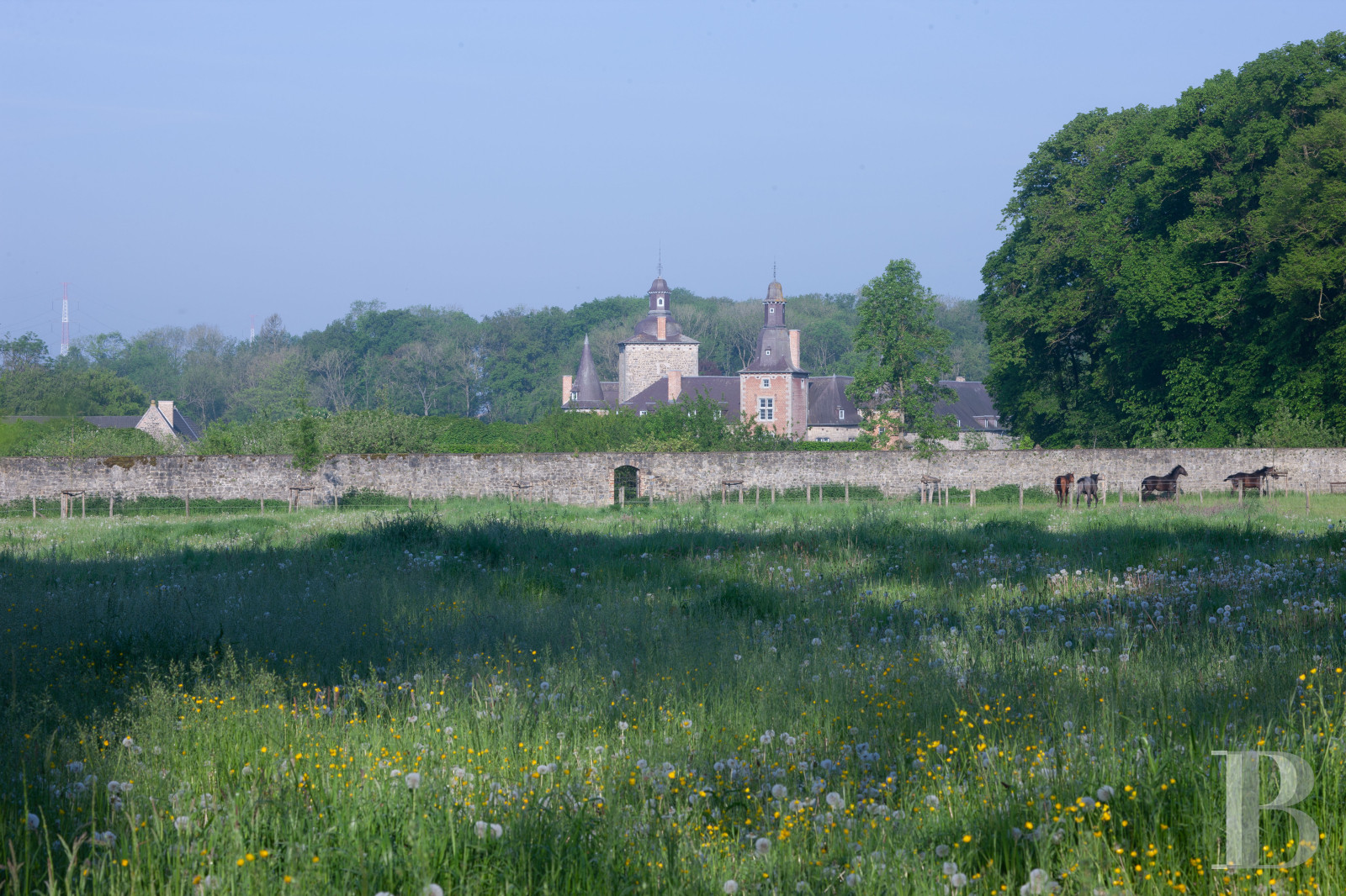 A chateau-fortress with a one hundred hectare estate in the county of Namur, to the south of Brussels in Belgium - photo  n°2