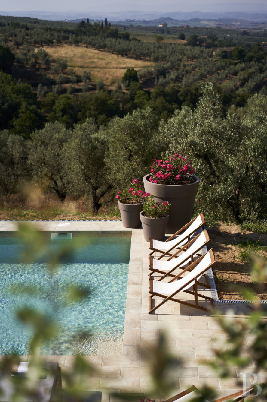 En Toscane, au nord de Vinci et non loin de Florence, une ancienne ferme du 19e siècle au milieu des oliviers - photo  n°30