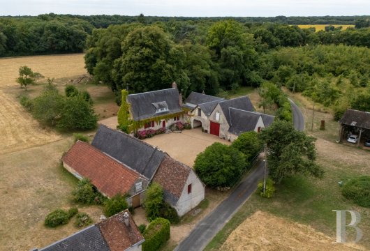 center-val-de-loire - A 17th-century dwelling and its outbuildings, some of which are inhabitable,  on nearly 12 hectares of pastures and woodlands, thirty minutes from Tours