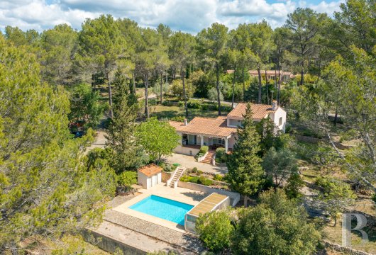 paca - Aux abords de Flayosc, sur plus de 2 ha en restanques,  un mas contemporain au calme, enveloppé dans la végétation