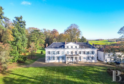 ile-de-france - A neo-Palladian chateau with outhouses, set in nine hectares of lawns and woods near Paris Charles de Gaulle airport and 35 kilometres from the French capital