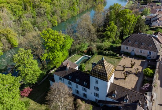 franche-comte - En Bourgogne-Franche-Comté, au bord de la Saône, à 35 min de Dijon, un château du 19e s. et ses chambres d'hôtes, dans son parc avec piscine.