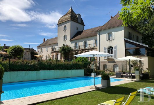 franche-comte - A 19th-century chateau with guest accommodations, swimming pool and grounds, perched along the banks of the Saône River, 35 minutes from Dijon in the Bourgogne-Franche-Comté region