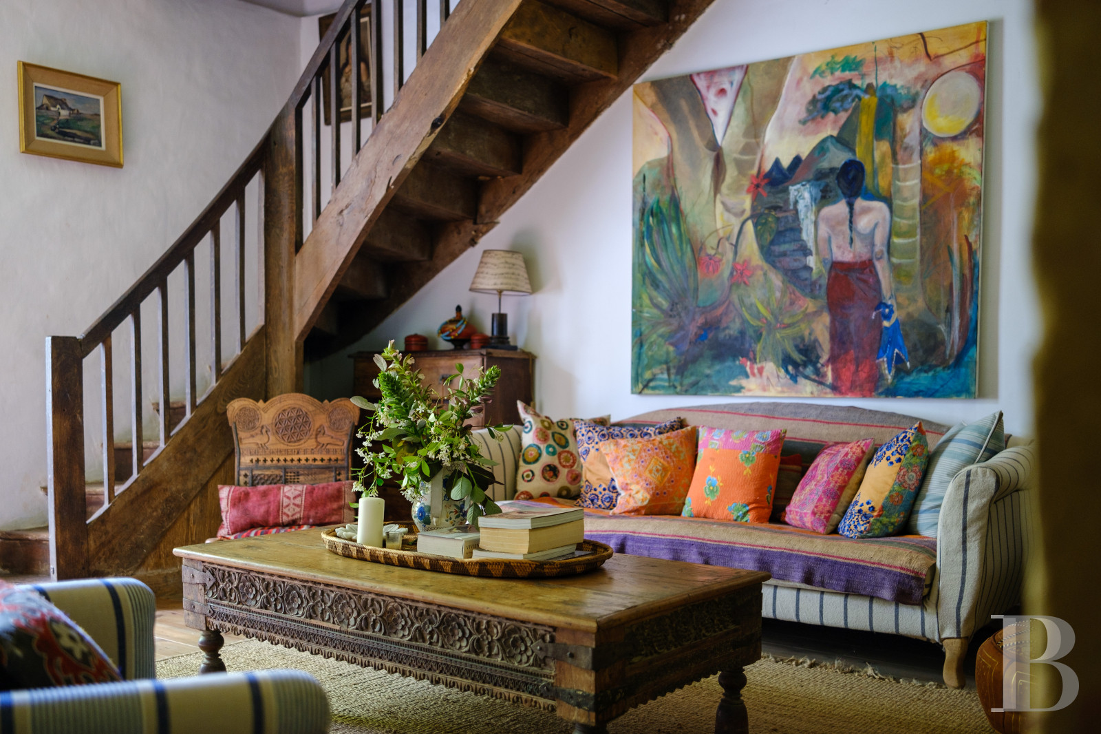 Dans le Gers, à l’ouest de Lectoure, un ancien domaine de production d’armagnac transformé et décoré avec soin - photo  n°44