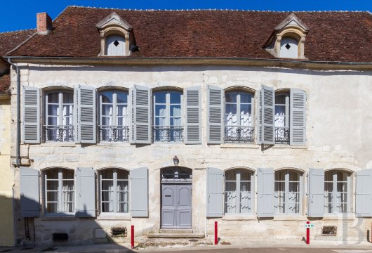 burgundy - An 18th-century stone house, its patio, enclosed garden and swimming pool in the centre of a historical Burgundy village, two hours from Paris