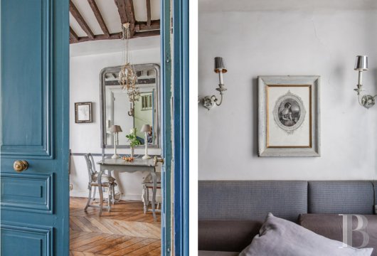 paris - Au cœur de l'île Saint-Louis, entre les quais de Seine et les commerces, un élégant studio de 18 m² avec de beaux volumes 