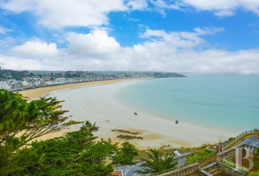 brittany - In Brittany, nestled within the heights of Val-André,  an early 20th-century villa, its garden and panoramic sea view