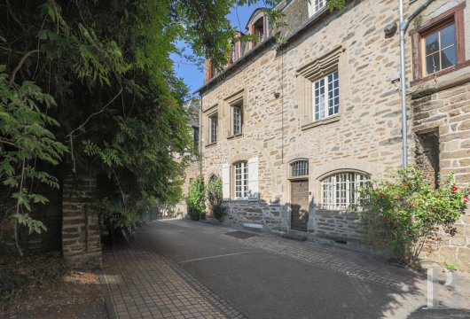 limousin - A 15th-century bailiff’s house, refurbished in the 17th century, with its enclosed garden  in the historic city of Uzerche in the Corrèze department