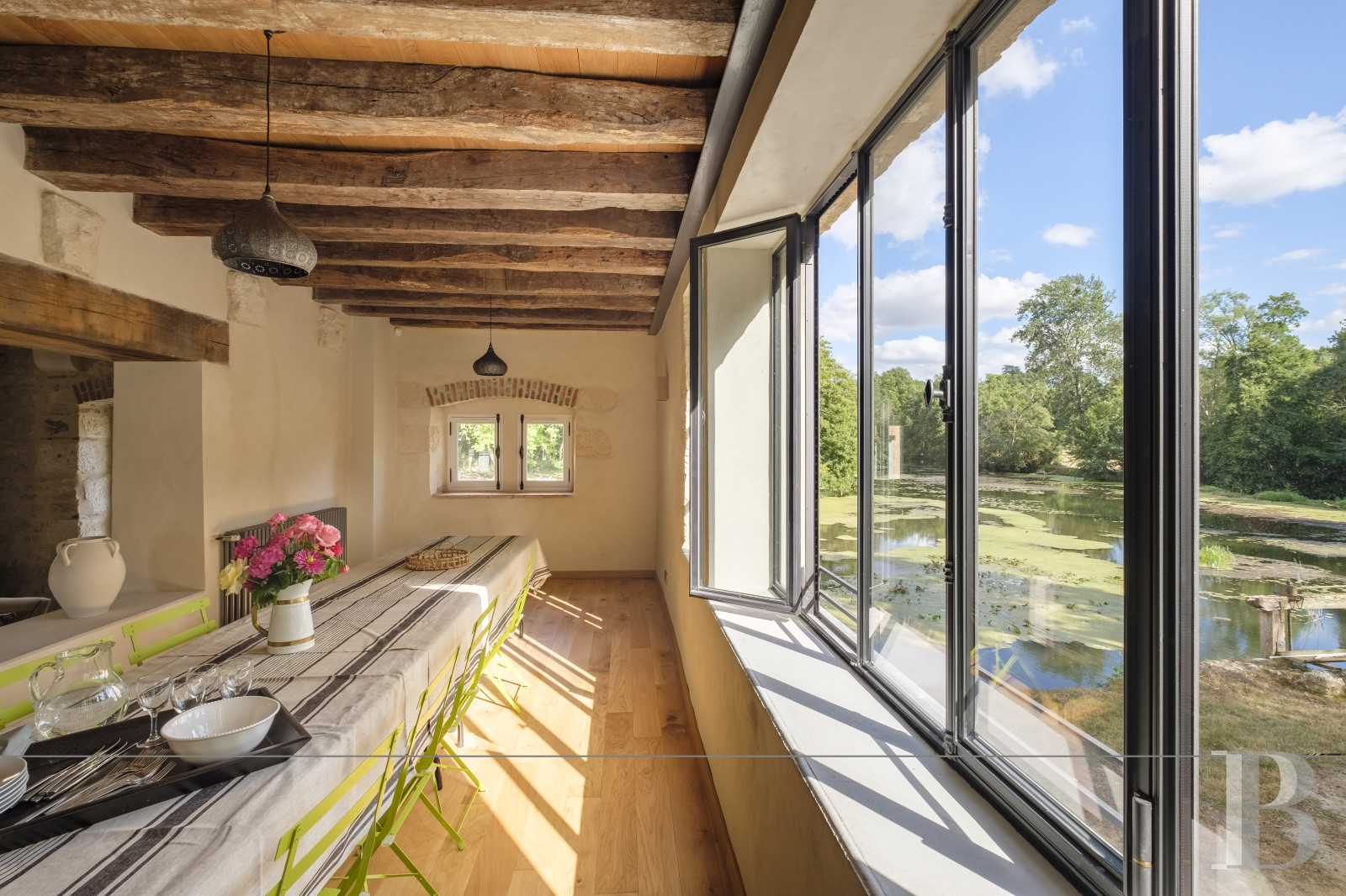 An old mill and miller's house beside a river near Argenton-sur-Creuse in the Indre department  - photo  n°19