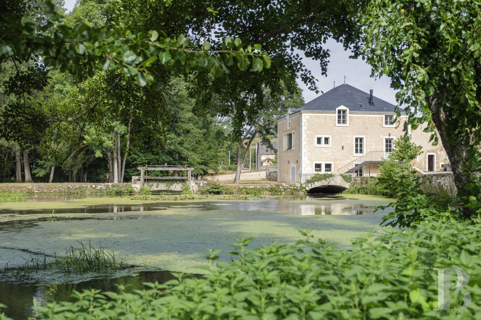 An old mill and miller's house beside a river near Argenton-sur-Creuse in the Indre department  - photo  n°33