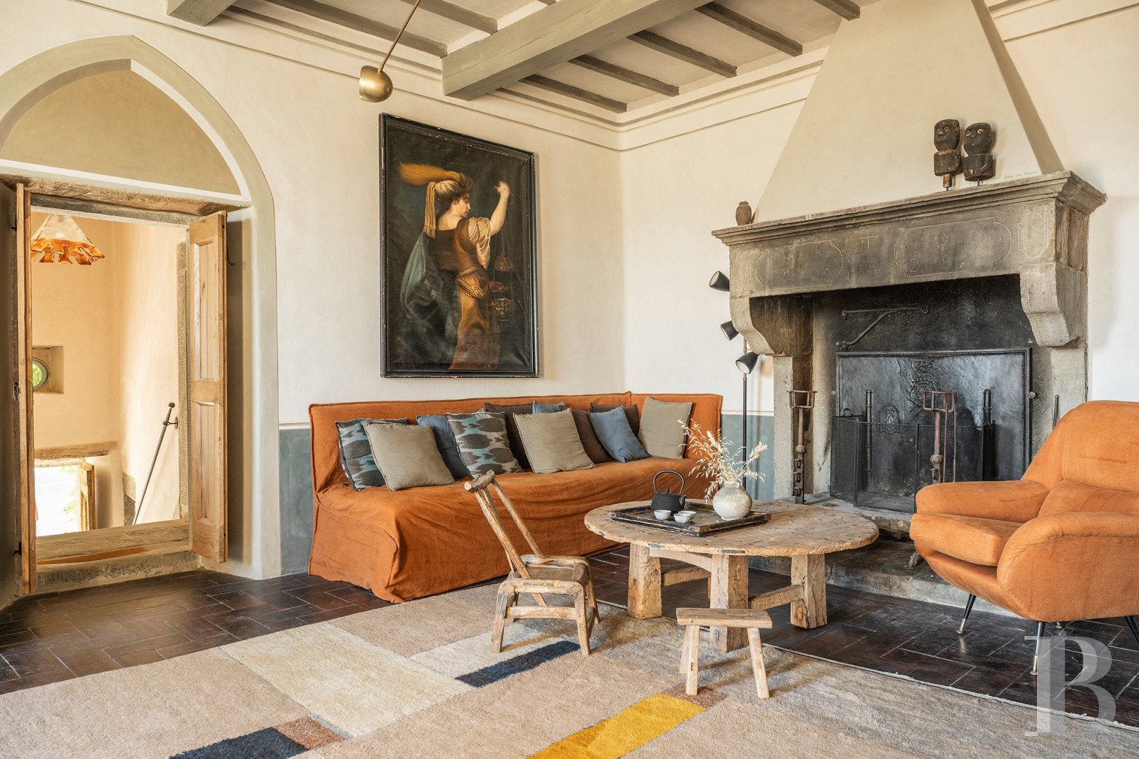 An old renovated farmhouse and its remarkable natural pool, between Arezzo and Cortona in Tuscany - photo  n°10