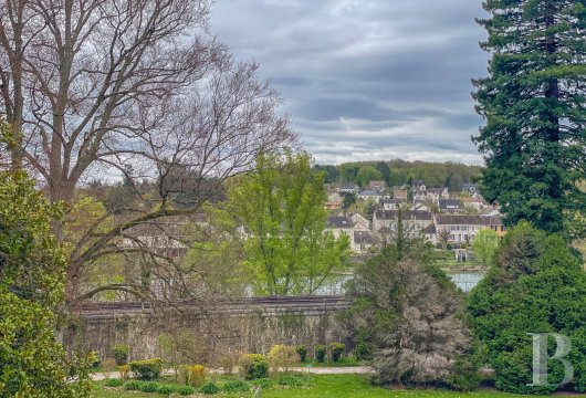ile-de-france - À moins de 10 km de Fontainebleau, 1h de Paris, un imposant château royal du 16e s.,  avec dépendances, serres, parc et 60 ha de bois