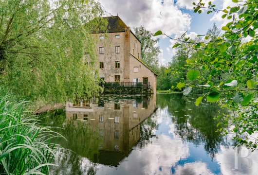 burgundy - An 18th-century mill, outbuildings and millstream which can be swum in   near Beaune and Dijon, at the intersection of the Morvan and Auxois regions 