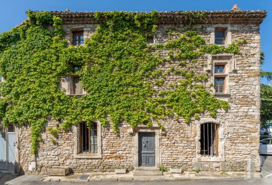 rhones-alpes - Au cœur d’un village de la Drôme provençale, une demeure ancienne, sa dépendance et son jardin clos de murs
