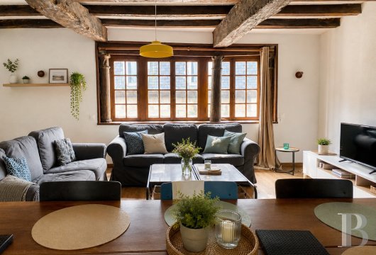 brittany - A 16th-century half-timbered house listed as a historic monument  in the historic centre of Lannion 