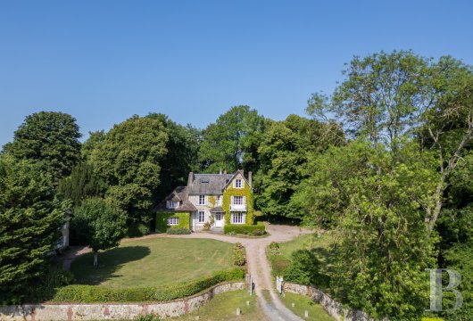 lower-normandy - An early-20th-century manor house in a commanding position with a guesthouse and almost one hectare of grounds, nestled in France’s Calvados department in Normandy