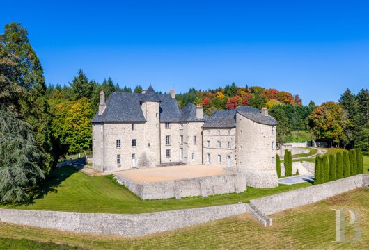limousin - A restored 15th century château, with outbuildings and ponds, set in 73 hectares,  including more than 21 hectares of woods and fields in Haute-Corrèze
