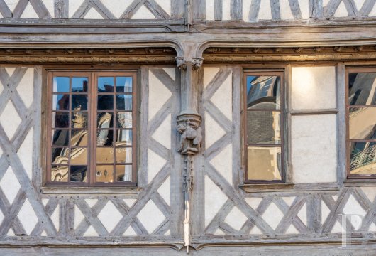 center-val-de-loire - A 15th-century house listed as a historical monument with a timber-framed facade of  masterfully carved beams, nestled in the historical heart of Blois, opposite the city’s cathedral