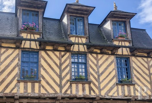 brittany - A 17th-century inn with half-timbering and an enclosed garden, between Rennes and Saint Malo, on the central square of a characterful village