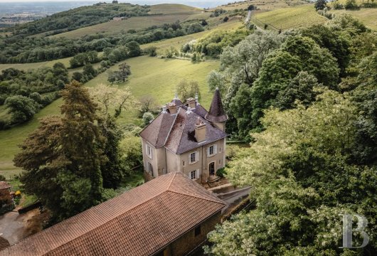 rhones-alps - A chateau and vat-house, on a former winemaking estate, in a dominant position with 180° views, in the Beaujolais sector
