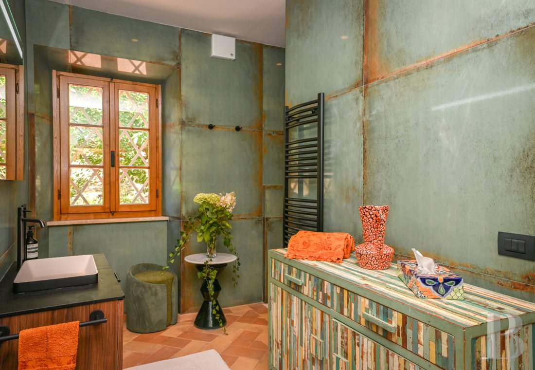 En Toscane, près de Pietrasanta, sur la côte méditerranéenne,  une maison sur les hauteurs au milieu de son oliveraie - photo  n°15