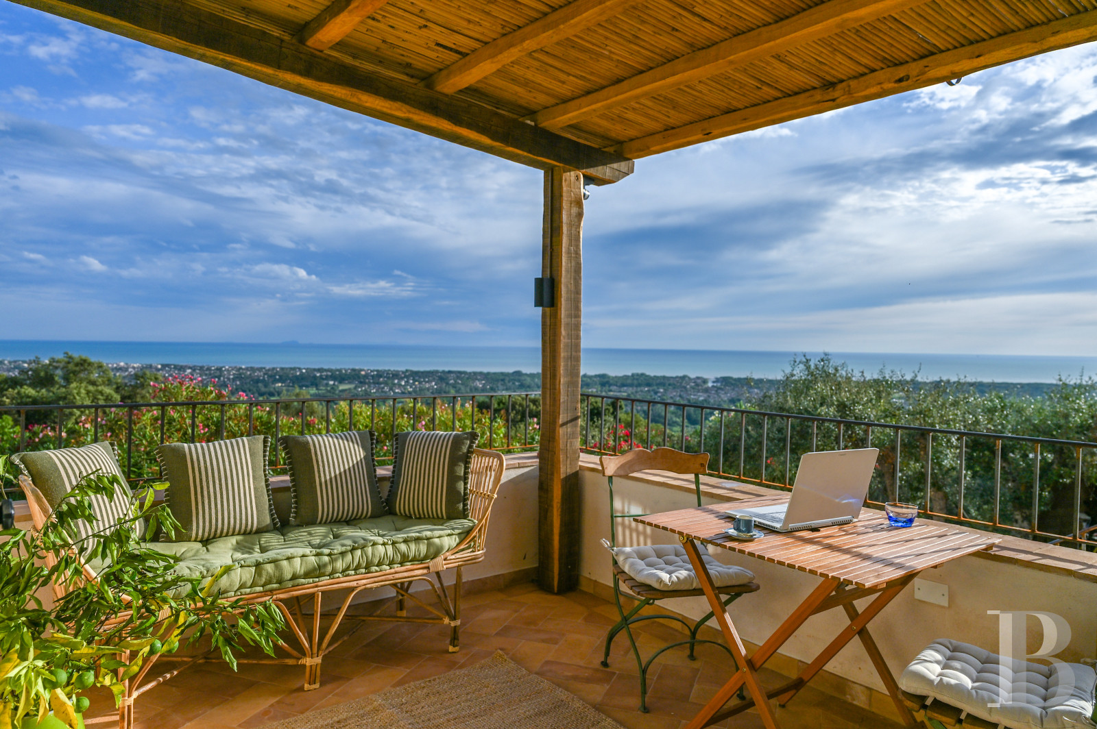 En Toscane, près de Pietrasanta, sur la côte méditerranéenne,  une maison sur les hauteurs au milieu de son oliveraie - photo  n°22