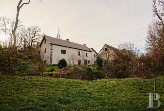 auvergne - An 18th-century mill with full water rights on  3.8-hectare grounds, in the Bourbonnaise Combraille countryside