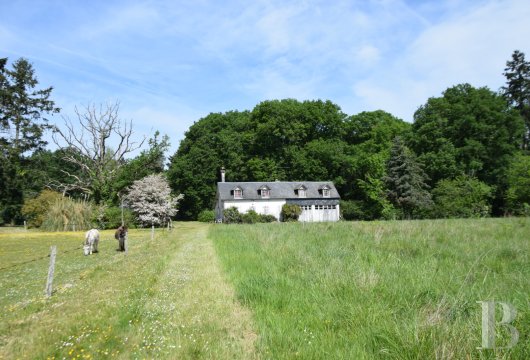 center-val-de-loire - En Touraine, un relais de chasse à restaurer sur un domaine boisé de 45 ha avec un étang