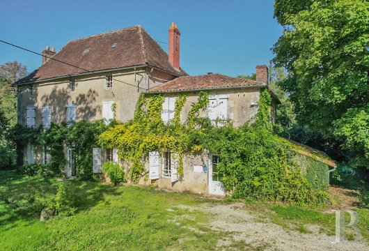 poitou-charentes - An 18th-century noble house to be restored, with outbuildings and 2 hectares of tree filled grounds, between Poitiers and Angoulême, 5 minutes from Ruffec