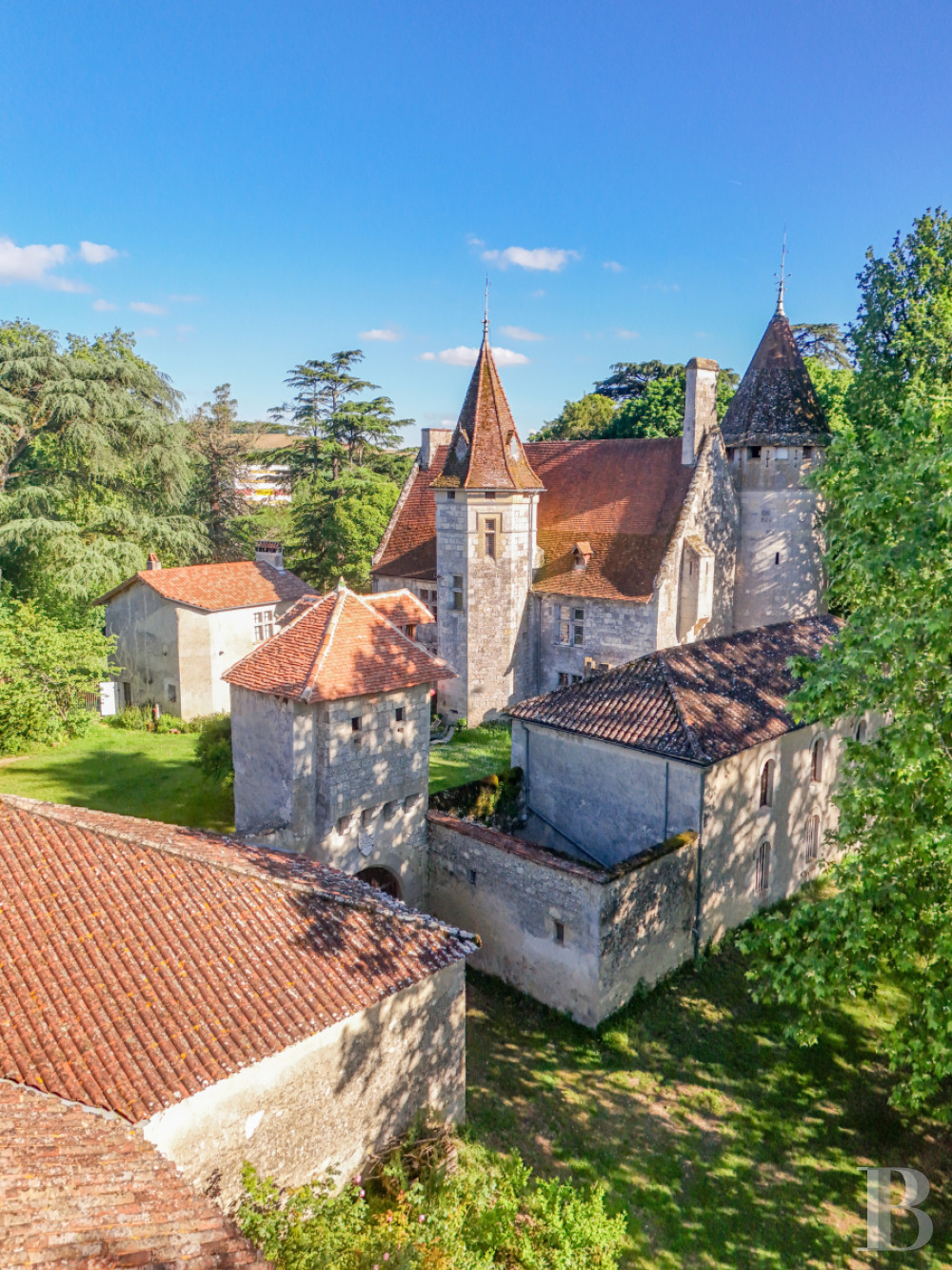 Dans le Lot-et-Garone, au sud d’Agen, un château de plaine des 13e, 16e et 19e siècles au milieu de son parc - photo  n°20