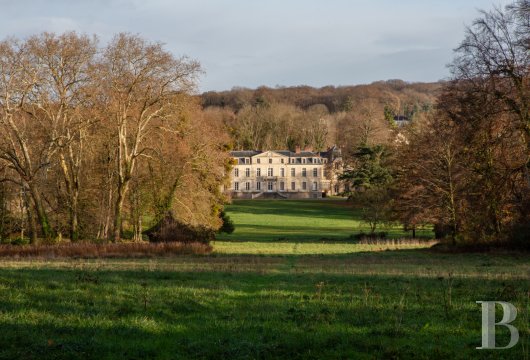 An immense 18th-century chateau, with 2,350 m², its outbuildings  of approximately 4,000 m², to be restored, and its breath-taking English-style grounds, only thirty kilometres from Paris