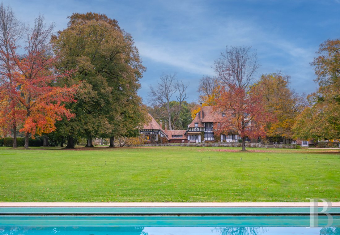 En Seine-et-Marne, à Bourron-Marlotte, une villa de style anglo-normand du début du 19e siècle - photo  n°4