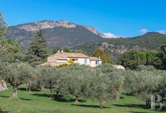 paca - Aux portes de Sisteron, la vallée du Jabron à l’horizon,  un mas provençal sur un terrain de 1,3 ha, son oliveraie et son bosquet