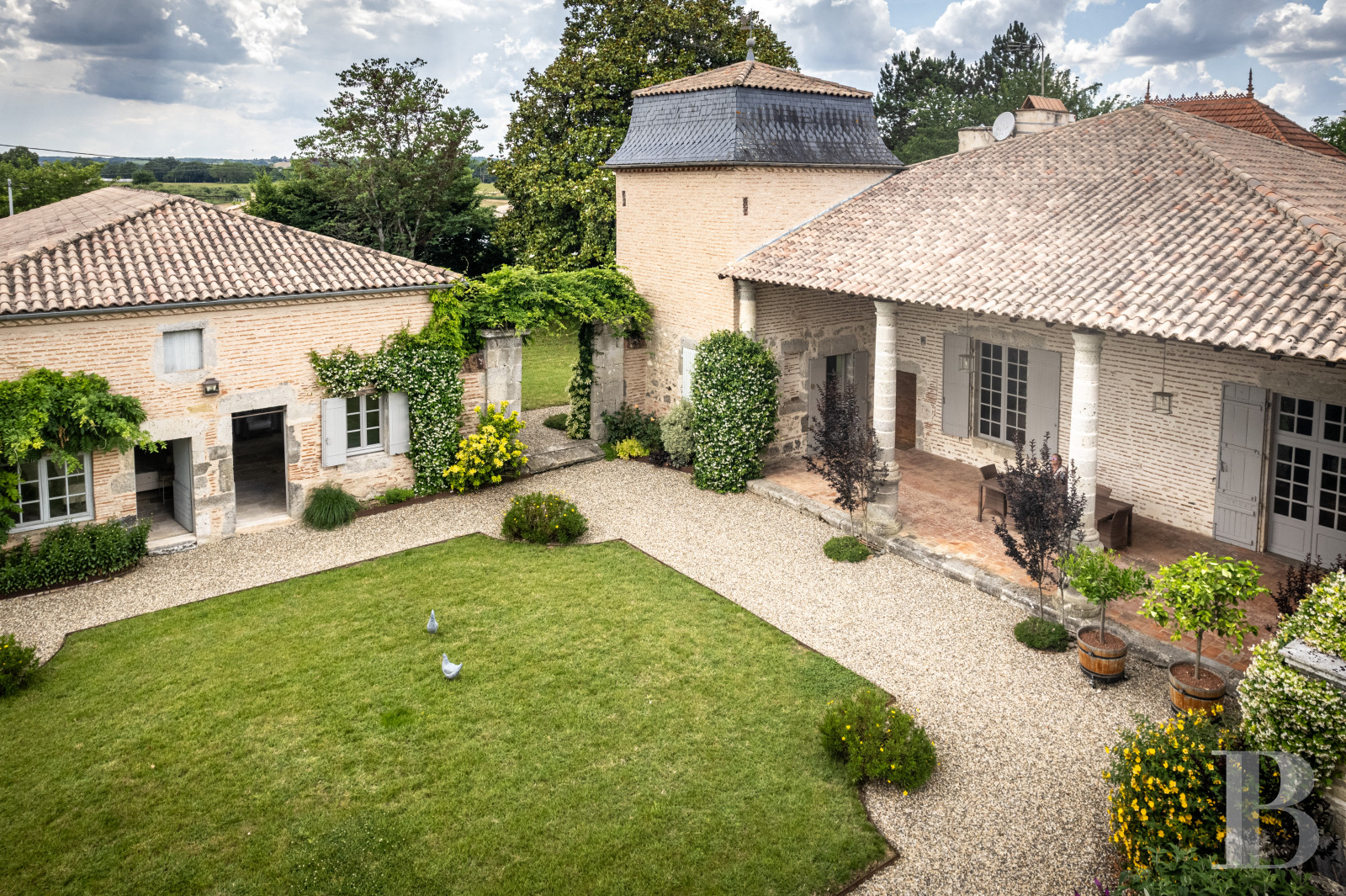 Dans le Lot-et-Garonne, au sud-est de Marmande, une demeure des 18e et 19e siècles en bordure du canal latéral de la Garonne - photo  n°5