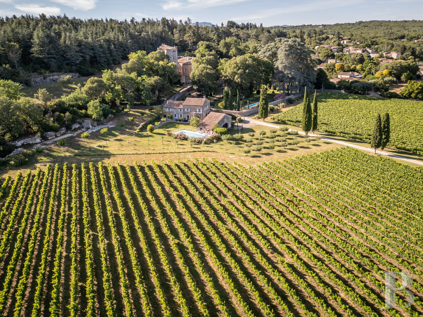 A former 17th-century farmhouse in the shadow of a chateau, in Saint-Alban-Auriolles in the Ardèche - photo  n°2