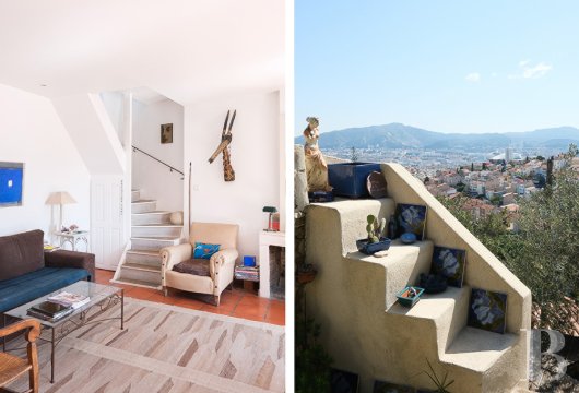 paca - Dans le 6e arrondissement de Marseille, quartier de Vauban,  comme une maison de village, remaniée aux 19e et 20e s, avec vue panoramique