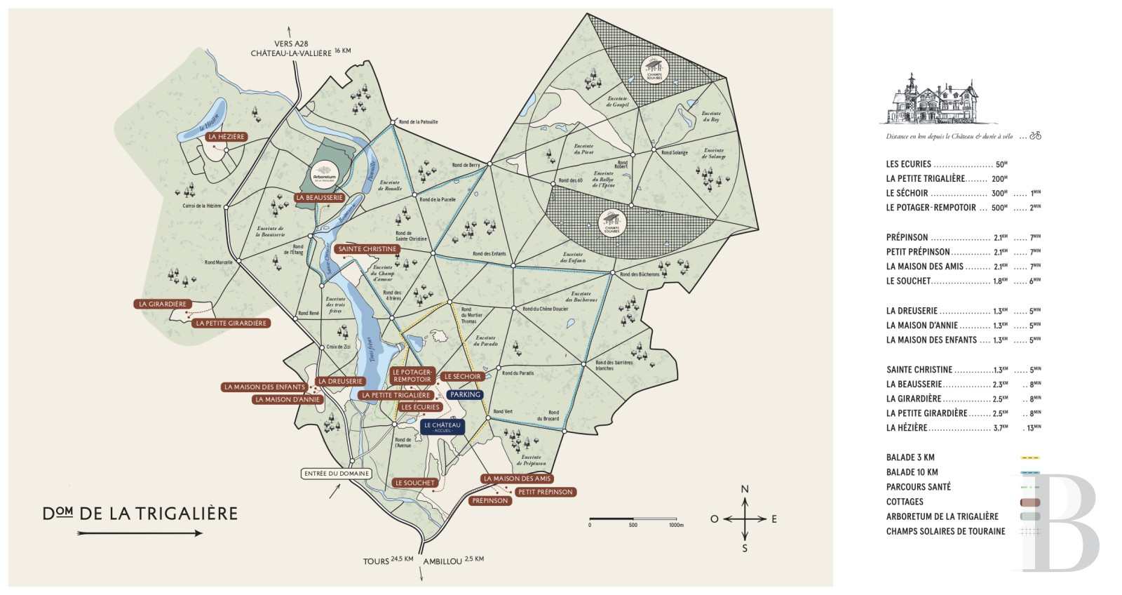 A country house rental for a year with access to the services and facilities of a large estate, an hour’s train ride from Paris in Touraine  - photo  n°3