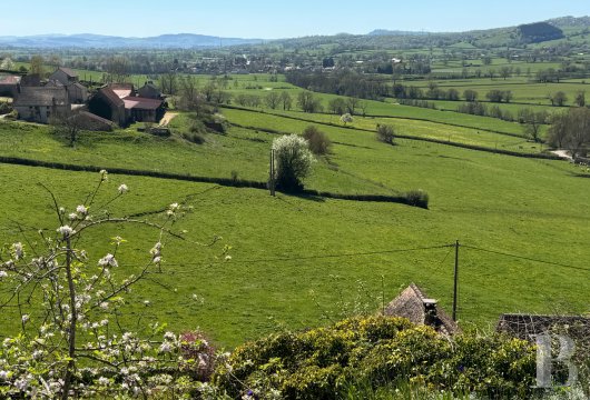 burgundy - Dans le Charolais, dans un village proche de Saint-Gengoux-le-National, une maison bourguignonne vernaculaire et ses jardins