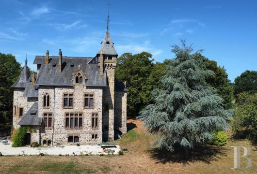 pays-de-loire - Near Mayenne, a 480 m² neo-Gothic château  with outbuildings and riverside grounds of over 5 ha