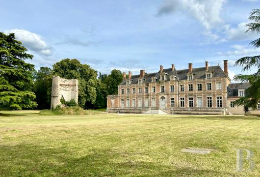 center-val-de-loire - A Louis XIII style chateau to restore, with converted outbuildings, and 350 hectares of land, at the gateway to the Sologne sector, near Orleans